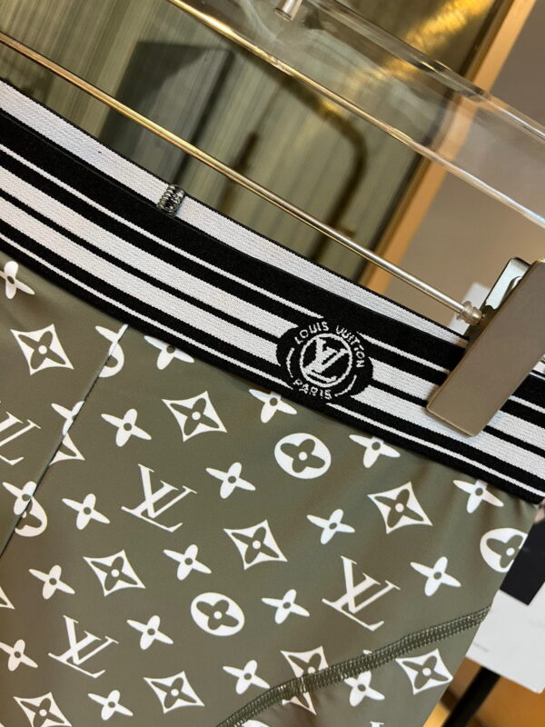 LV Vuitton Signature Sport Bra And Pants Grey For Women