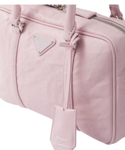 Medium Antique Nappa Top Handle Bag Pink For Women 1BB092_UVL_F0E18_V_T2O