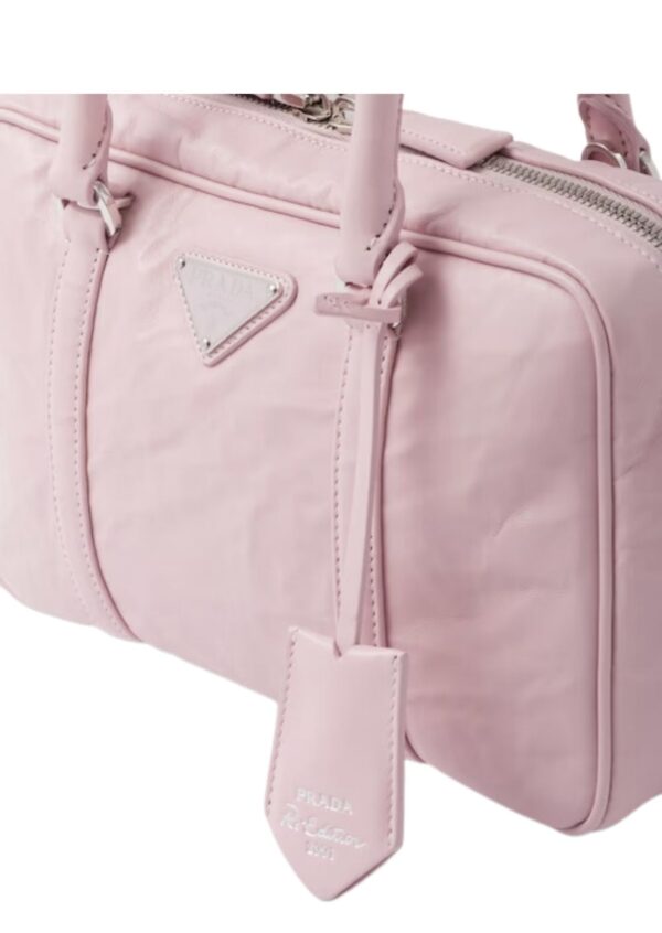 Medium Antique Nappa Top Handle Bag Pink For Women 1BB092_UVL_F0E18_V_T2O
