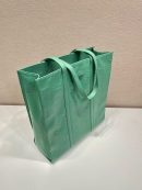 Medium Antiqued Nappa Tote Bag In Yellow/Green For Women 15.3 in/ 39cm
