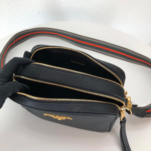 Medium Camera Bag With Gold Tone Hardware In Black For Women 8.6in/ 22cm