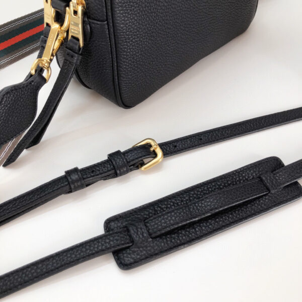 Medium Camera Bag With Gold Tone Hardware In Black For Women 8.6in/ 22cm