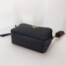 Medium Camera Bag With Gold Tone Hardware In Black For Women 8.6in/ 22cm