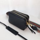 Medium Camera Bag With Gold Tone Hardware In Black For Women 8.6in/ 22cm