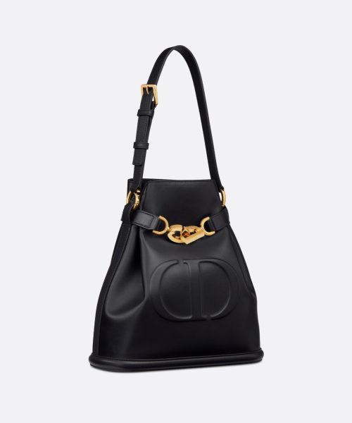 1:1 Replica Medium C'Est Dior Bag Black For Women M2271UBHA_M900 24cm/9.5Inches