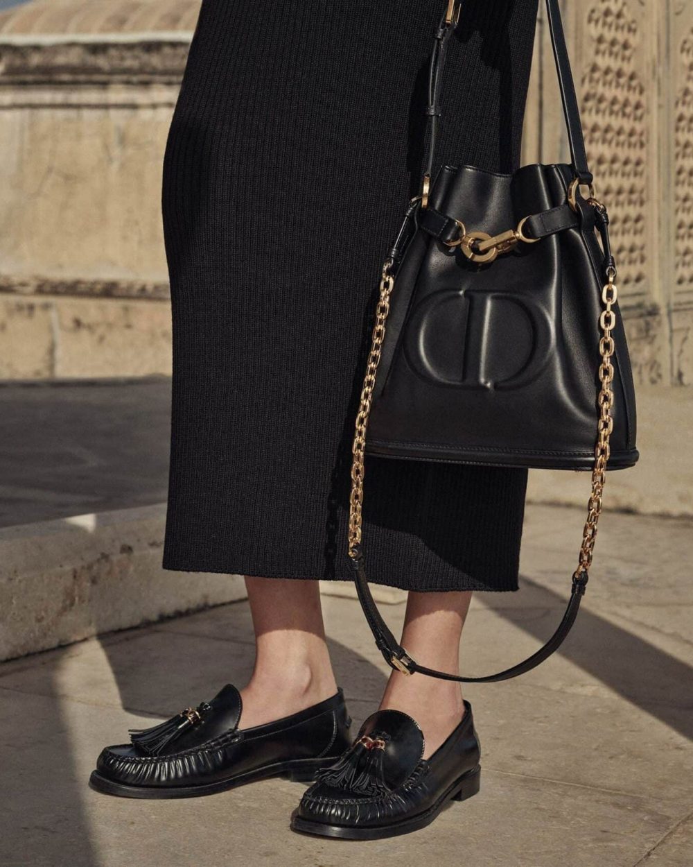 1:1 Replica Medium C'Est Dior Bag Black For Women M2271UBHA_M900 24cm/9.5Inches