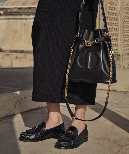 1:1 Replica Medium C'Est Dior Bag Black For Women M2271UBHA_M900 24cm/9.5Inches