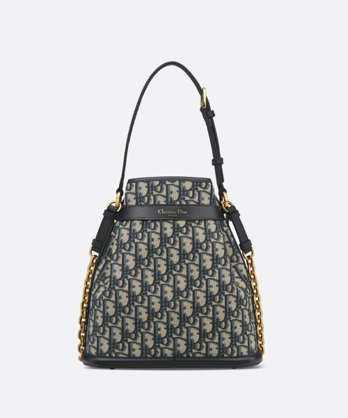 1:1 Replica Medium C'Est Dior Bag Blue For Women M2271UTZQ_M928 24cm/9.5Inches