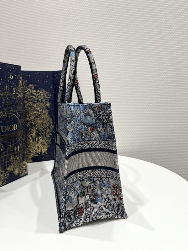 1:1 Replica Medium Dior Book Tote Denim Multicolor For Women 14in/36 cm M1296ZRZI_M49E