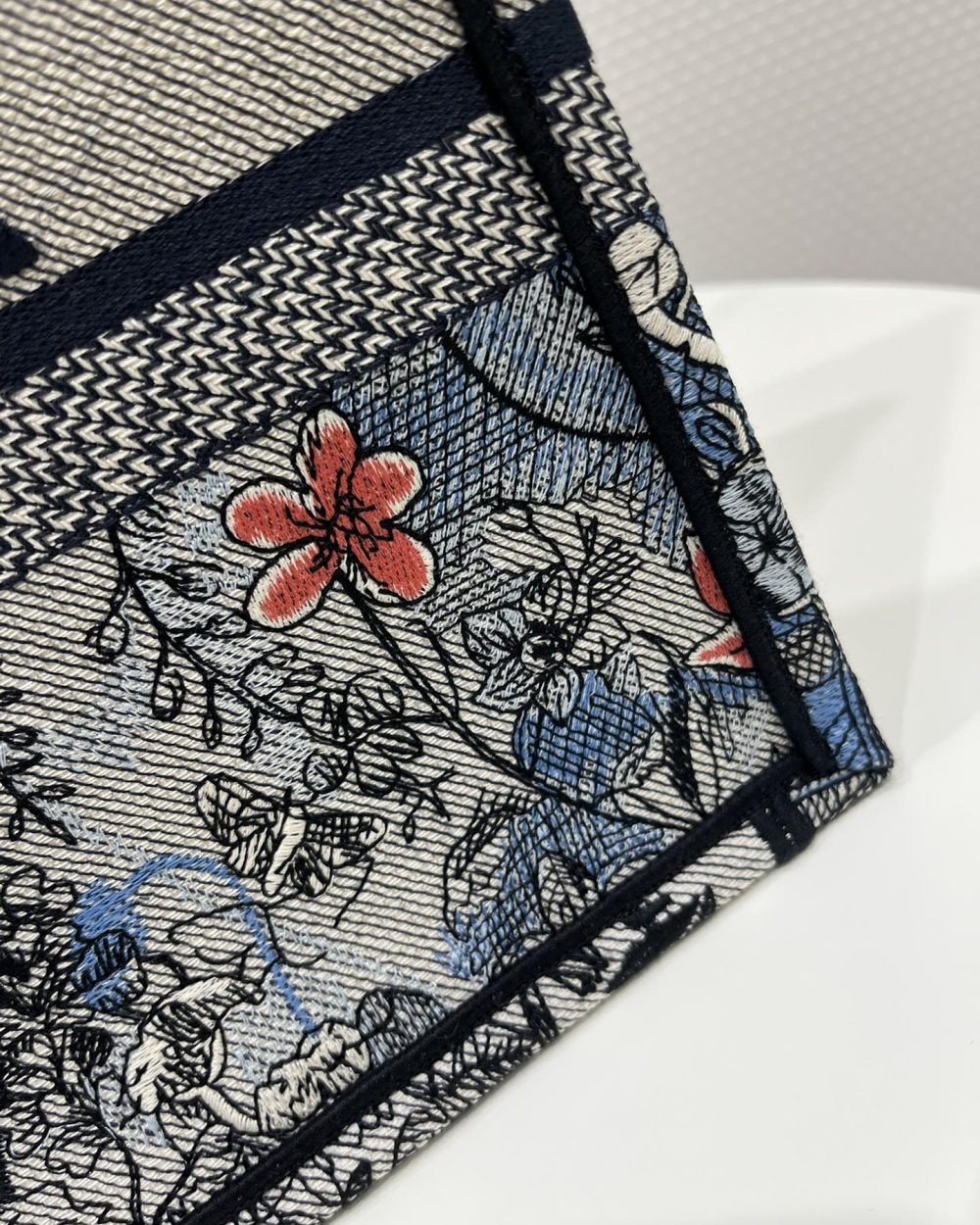 1:1 Replica Medium Dior Book Tote Denim Multicolor For Women 14in/36 cm M1296ZRZI_M49E