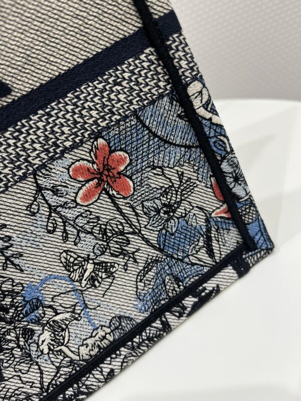 1:1 Replica Medium Dior Book Tote Denim Multicolor For Women 14in/36 cm M1296ZRZI_M49E