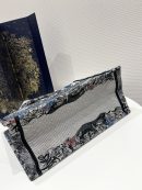 1:1 Replica Medium Dior Book Tote Denim Multicolor For Women 14in/36 cm M1296ZRZI_M49E