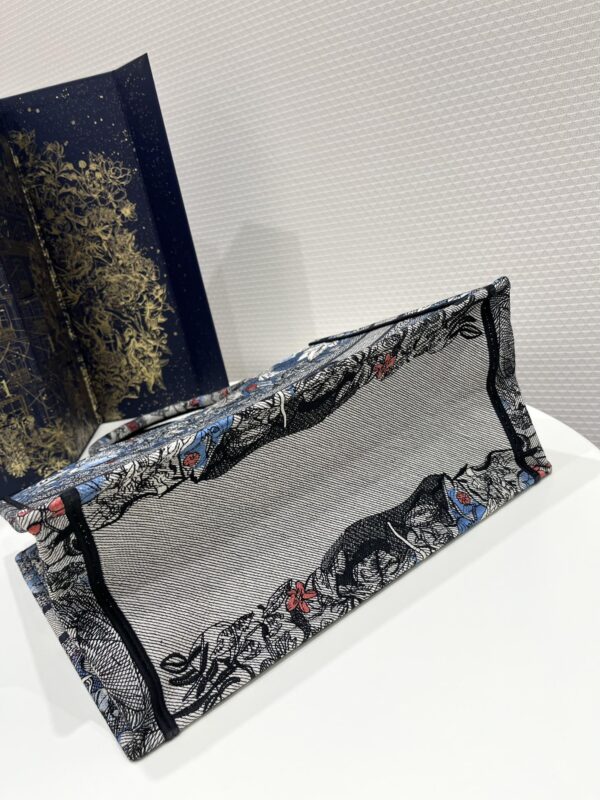 1:1 Replica Medium Dior Book Tote Denim Multicolor For Women 14in/36 cm M1296ZRZI_M49E