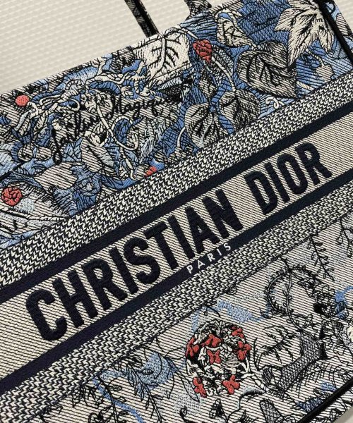 1:1 Replica Medium Dior Book Tote Denim Multicolor For Women 14in/36 cm M1296ZRZI_M49E