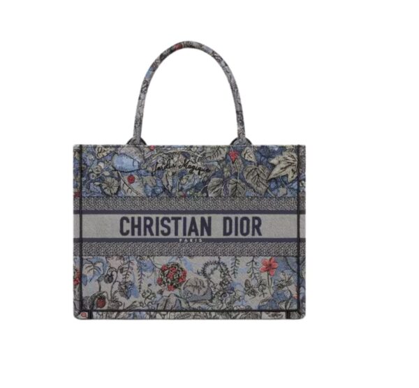 1:1 Replica Medium Dior Book Tote Denim Multicolor For Women 14in/36 cm M1296ZRZI_M49E
