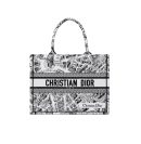 1:1 Replica Medium Dior Tote Bag Black And  For Women 14in/ 36cm M1296ZOMP_M041