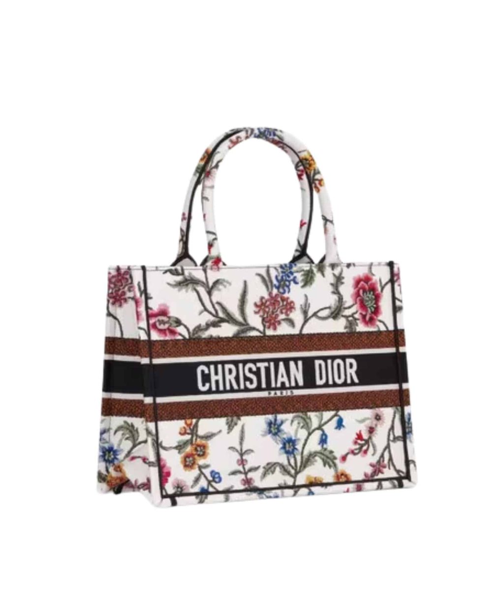 1:1 Replica Medium Dior Tote Bag White/Black For Women 14in/ 36cm M1296ZEAU_M933