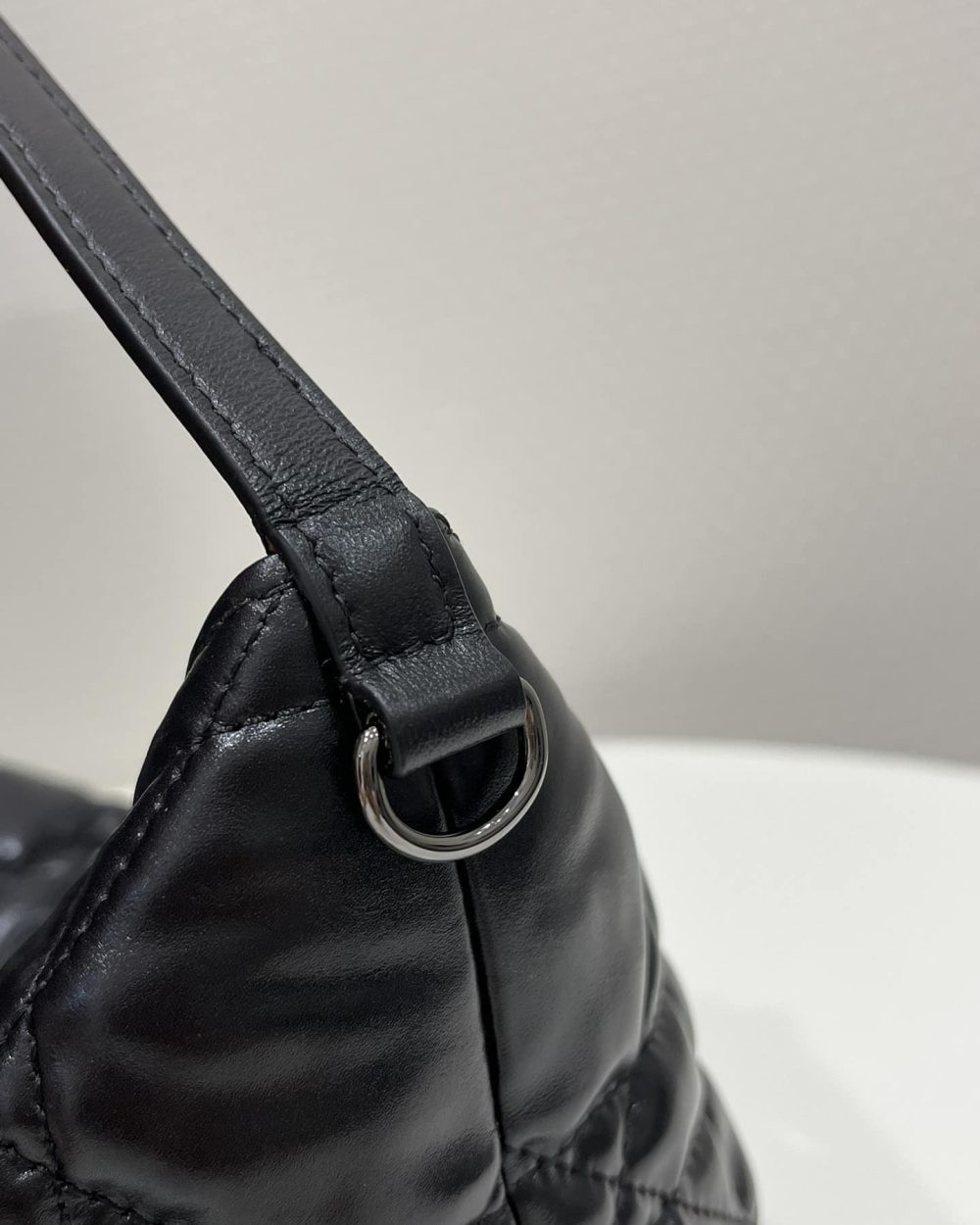 1:1 Replica Medium Diortravel Nomad Pouch Black/White For Women 8.5in/ 22cm S5554BMIG_M900