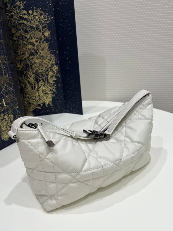 1:1 Replica Medium Diortravel Nomad Pouch Black/White For Women 8.5in/ 22cm S5554BMIG_M900
