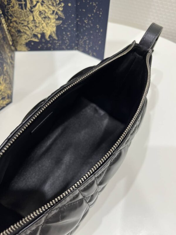 1:1 Replica Medium Diortravel Nomad Pouch Black/White For Women 8.5in/ 22cm S5554BMIG_M900