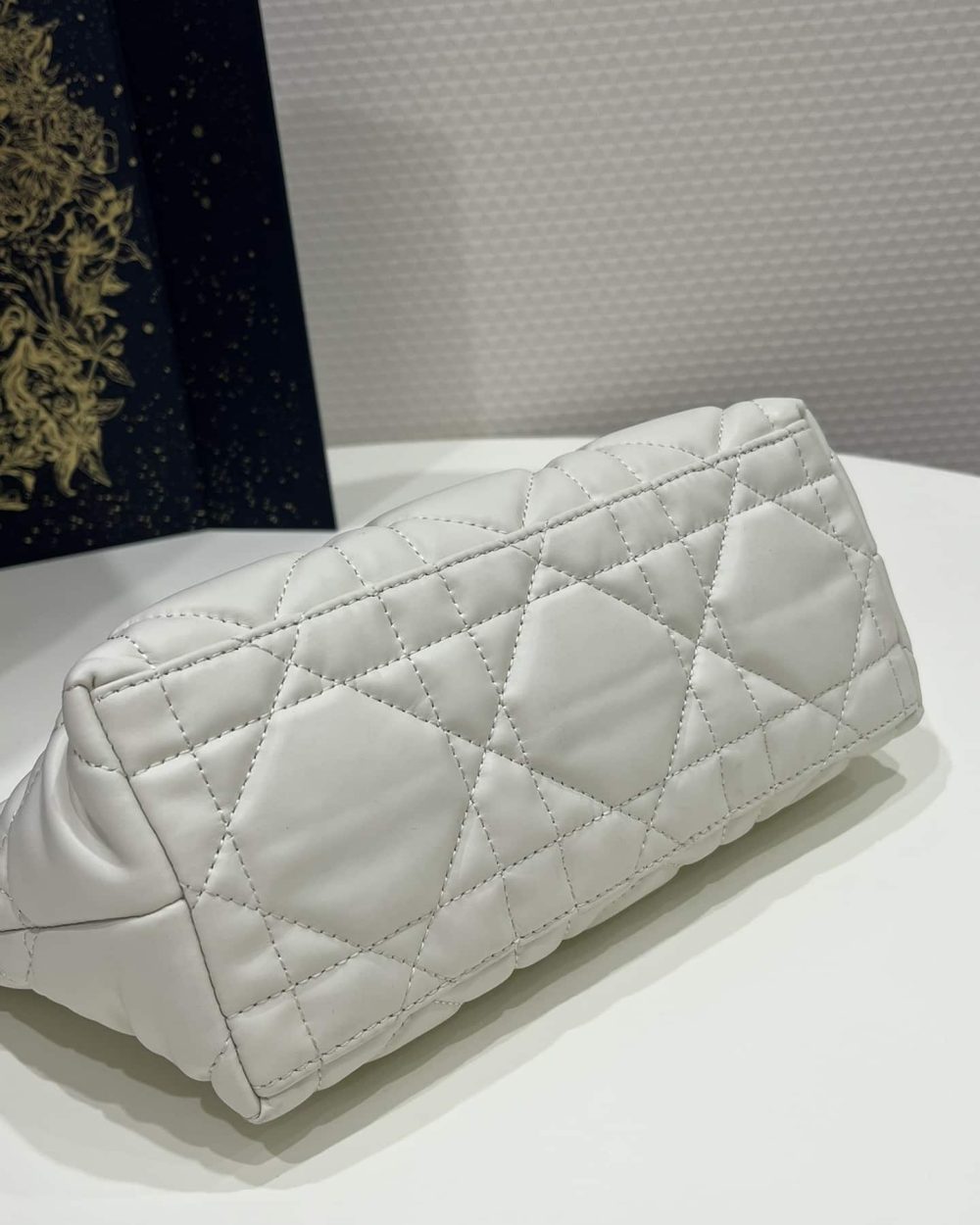 1:1 Replica Medium Diortravel Nomad Pouch Black/White For Women 8.5in/ 22cm S5554BMIG_M900