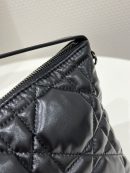1:1 Replica Medium Diortravel Nomad Pouch Black/White For Women 8.5in/ 22cm S5554BMIG_M900