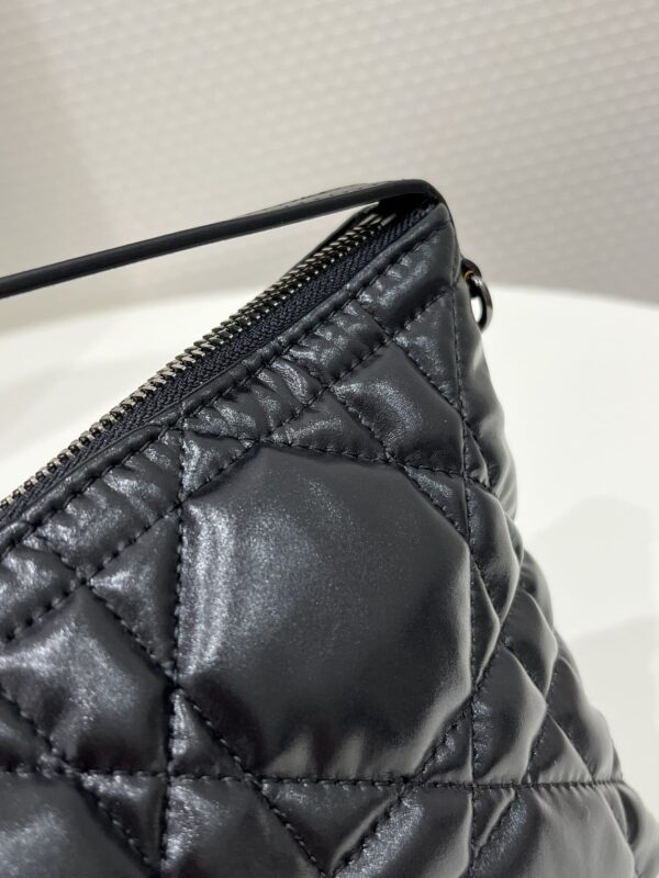 1:1 Replica Medium Diortravel Nomad Pouch Black/White For Women 8.5in/ 22cm S5554BMIG_M900