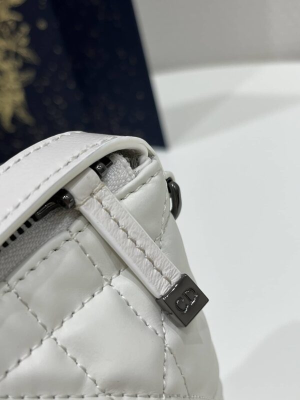 1:1 Replica Medium Diortravel Nomad Pouch Black/White For Women 8.5in/ 22cm S5554BMIG_M900