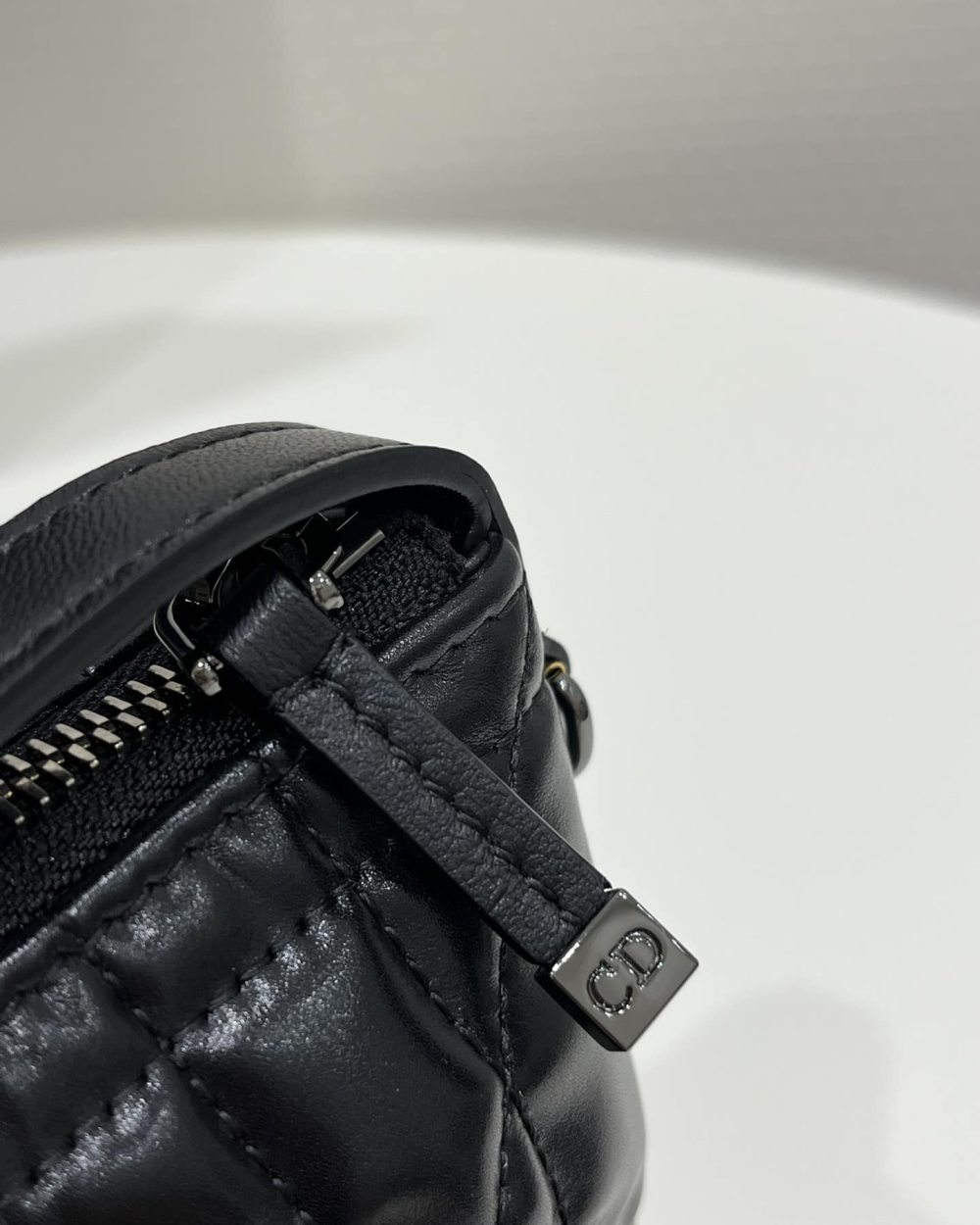 1:1 Replica Medium Diortravel Nomad Pouch Black/White For Women 8.5in/ 22cm S5554BMIG_M900