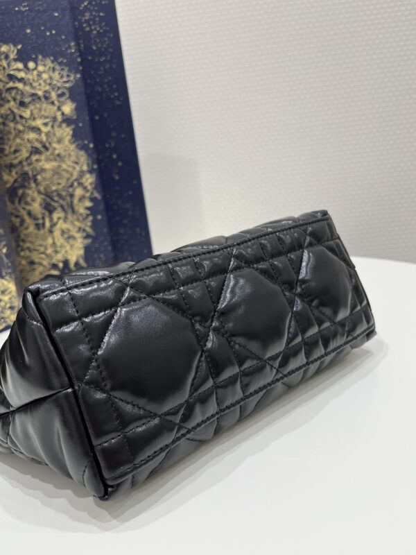 1:1 Replica Medium Diortravel Nomad Pouch Black/White For Women 8.5in/ 22cm S5554BMIG_M900