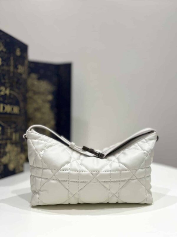 1:1 Replica Medium Diortravel Nomad Pouch Black/White For Women 8.5in/ 22cm S5554BMIG_M900