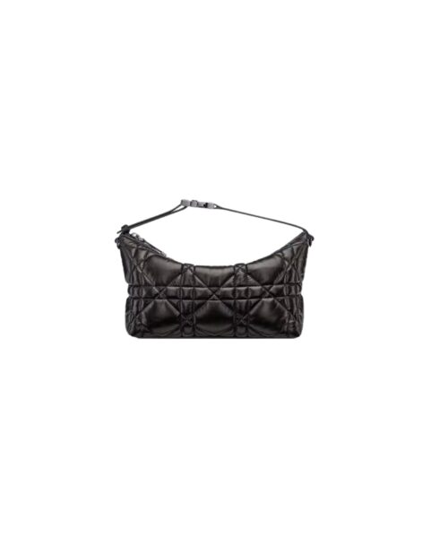 1:1 Replica Medium Diortravel Nomad Pouch Black/White For Women 8.5in/ 22cm S5554BMIG_M900