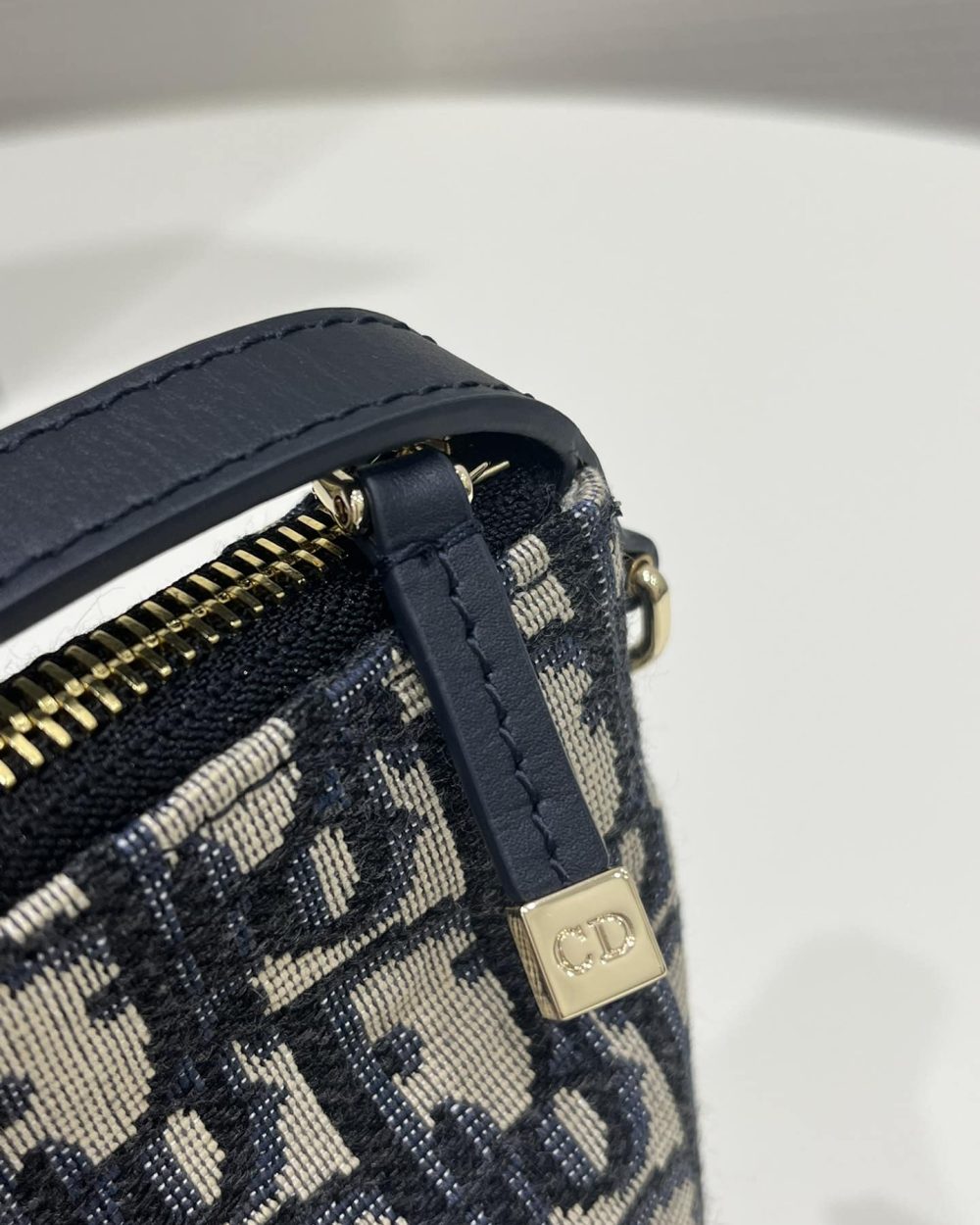 1:1 Replica Medium Diortravel Nomad Pouch Blue For Women 8.5in/ 22cm S5554OTZQ_M928