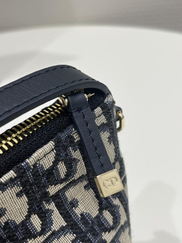 1:1 Replica Medium Diortravel Nomad Pouch Blue For Women 8.5in/ 22cm S5554OTZQ_M928