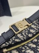 1:1 Replica Medium Diortravel Nomad Pouch Blue For Women 8.5in/ 22cm S5554OTZQ_M928