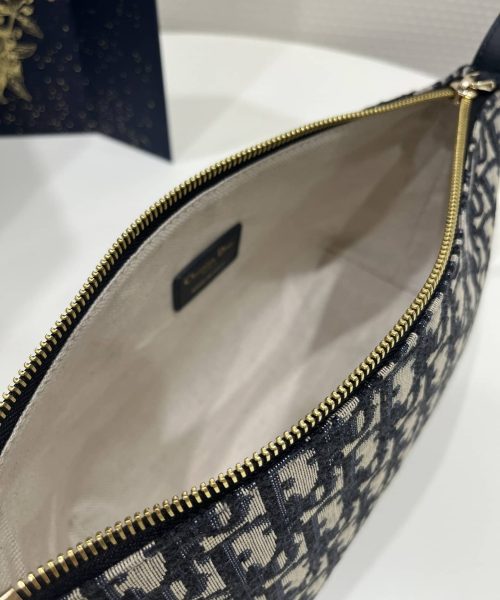 1:1 Replica Medium Diortravel Nomad Pouch Blue For Women 8.5in/ 22cm S5554OTZQ_M928