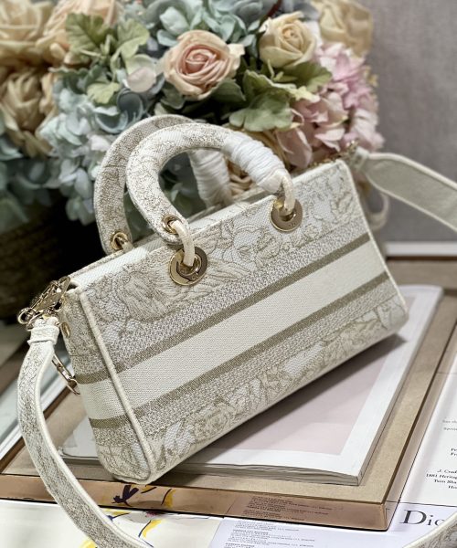 1:1 Replica Medium Lady D-Joy Bag Beige For Women 10in/26cm
