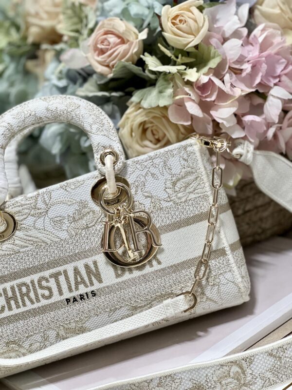 1:1 Replica Medium Lady D-Joy Bag Beige For Women 10in/26cm