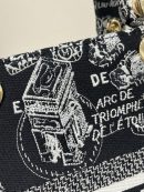 1:1 Replica Medium Lady D-Lite Bag Black For Women 9.5in/ 24cm M0565OOMP_M993