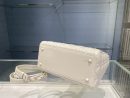 1:1 Replica Medium Lady Dior Bag Dark Blue/White/Black/Beige For Women 9.5in/24cm