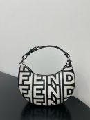1:1 Replica Medium Nano Fendigraphy Hobo Bag Black And White For Women 11.5in/ 29cm