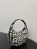 1:1 Replica Medium Nano Fendigraphy Hobo Bag Black And White For Women 11.5in/ 29cm