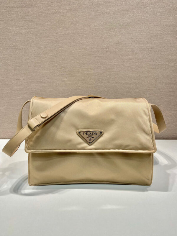 Medium Padded Shoulder Bag In Beige For Women 11.8in/ 30cm