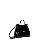 Medium Sicily Bag In Polished Black For Women BB6002AI41380999