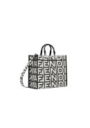 1:1 Replica Medium Sunshine Shopper Bag Black And White For Women 13.5in/ 35cm