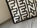 1:1 Replica Medium Sunshine Shopper Bag Black And White For Women 13.5in/ 35cm