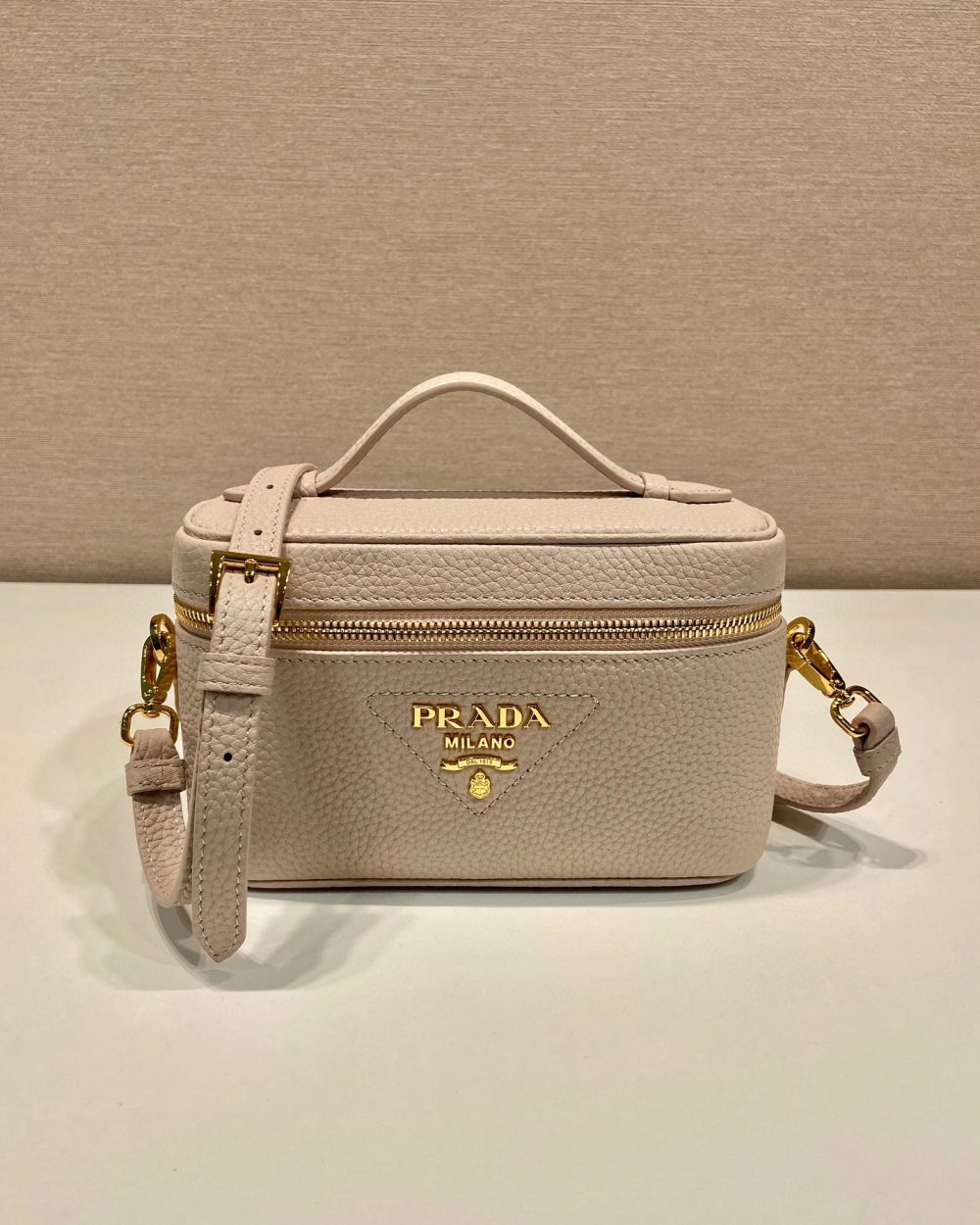 Mini Bag In Beige For Women 7.1in/ 18cm 1BH202_2DKV_F0GCN_V_OOM