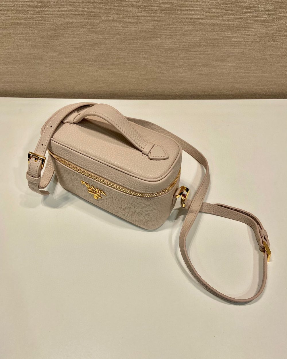 Mini Bag In Beige For Women 7.1in/ 18cm 1BH202_2DKV_F0GCN_V_OOM