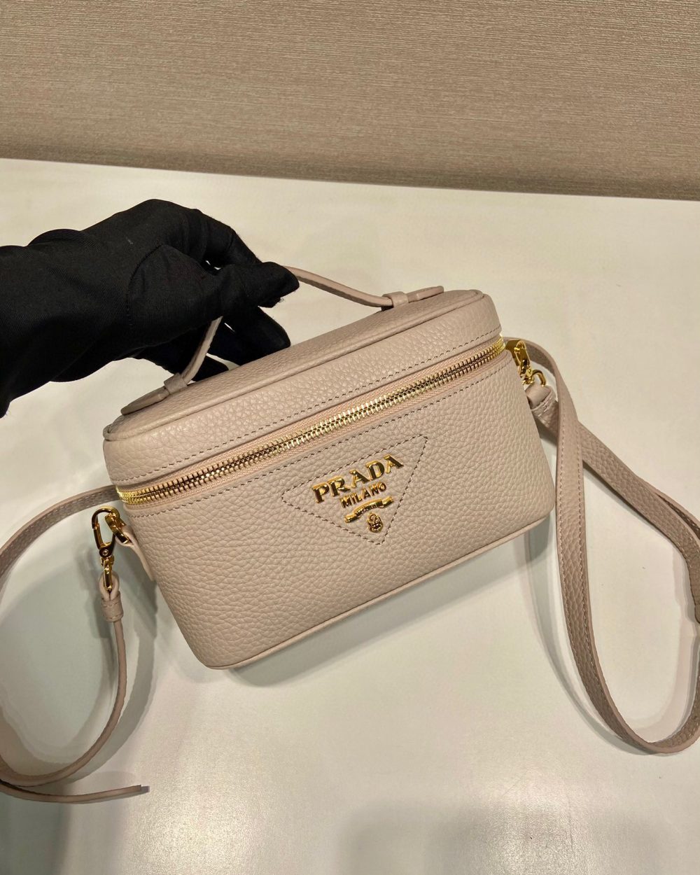 Mini Bag In Beige For Women 7.1in/ 18cm 1BH202_2DKV_F0GCN_V_OOM