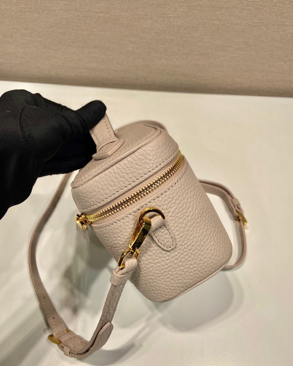 Mini Bag In Beige For Women 7.1in/ 18cm 1BH202_2DKV_F0GCN_V_OOM